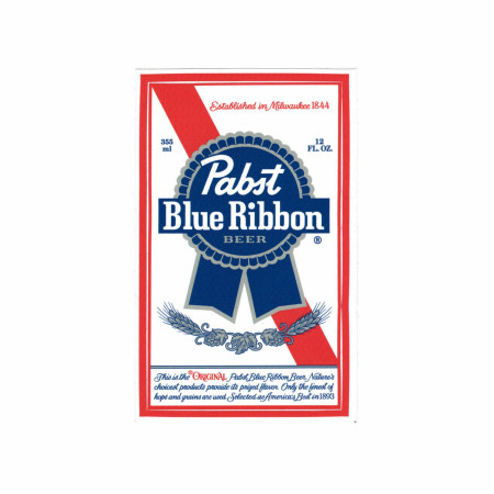 Pabst Blue Ribbon Label Sticker - WearYourBeer
